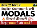 Modals  modal verbs  modal helping verb  modal auxiliaries in english grammar in hindi with use