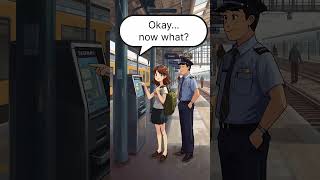 Simple English Conversation| Girl Asking Guard forHelp #englishforbeginners#speakingeveryday#shorts