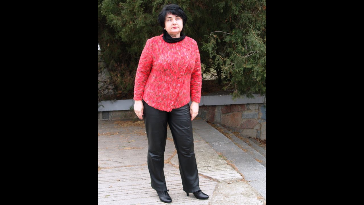 Вязаный жакет спицами и крючком. how to knit jacket