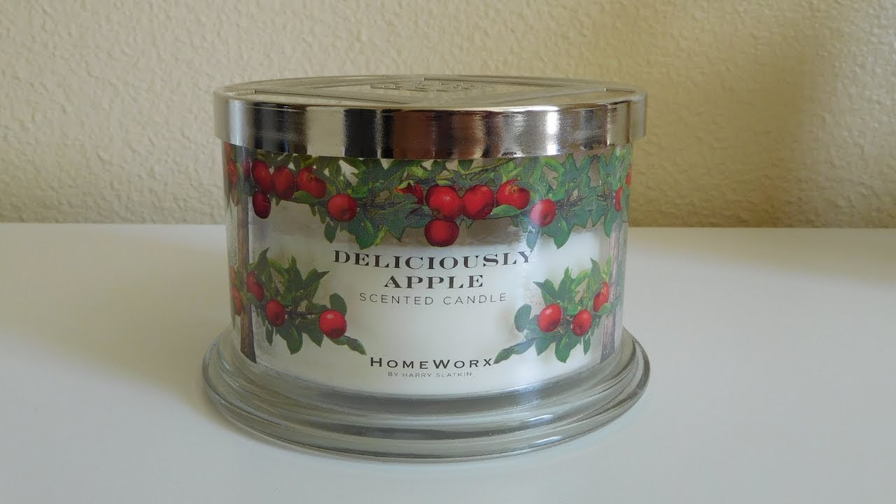 Candle Review Homeworx Deliciously Apple! YouTube