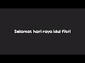 selamat hari raya idul fitri