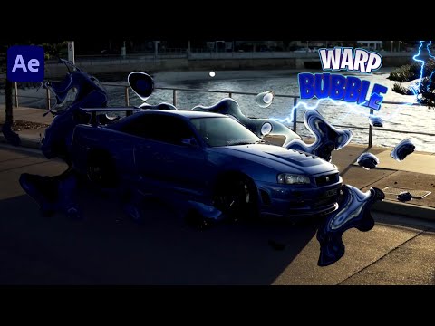 WARP BUBBLE CAR EFFECT Tutorial - After Effects