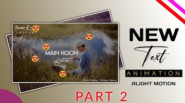 Emoji + Text Animation Transitions Effect In Alight Motion | Part-2 | Status Kaise Bnaye In Hindi