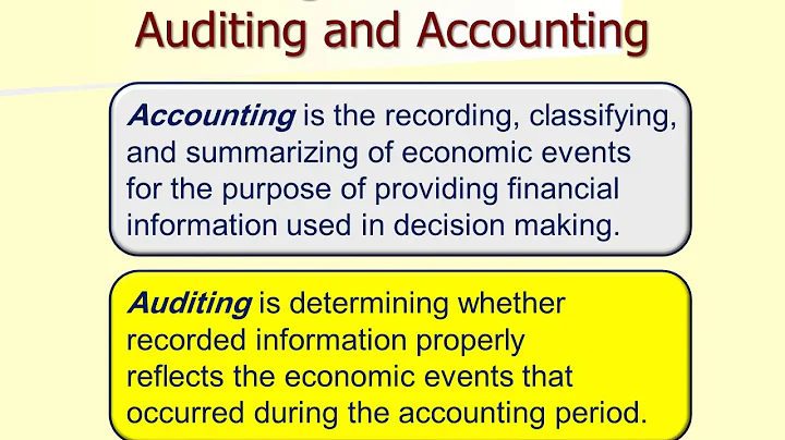 Auditing Lecture 1