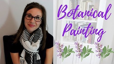 Watercolor Botanical Painting Demo | Sage Flowers and Leaves