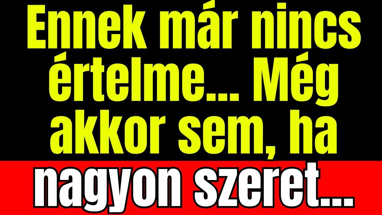 Rájött, hogy nem vagy olyan, mint mindenki más... De már túl késő volt...