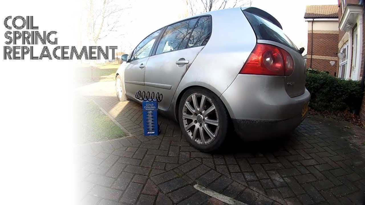 Replacing Rear Coil Springs on Golf Mk5 GT TDI YouTube