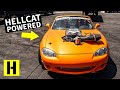 Dodge Hellcat Powered Mazda Miata Can do 6th Gear Burnouts!!