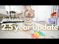 Jacksons 2 and a half year update  language development sleeping eating playing  kayla buell