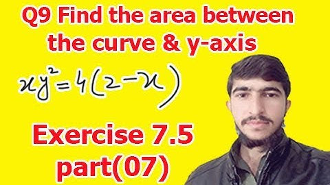 find the area between curve and y-axis (bsc math calculus chapter 7 exercise 7.5 part(7))