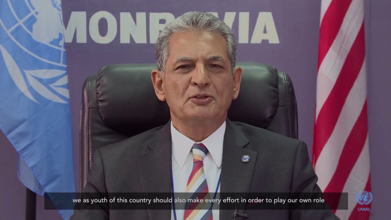 SRSG Farid Zarif message to the youth of Liberia