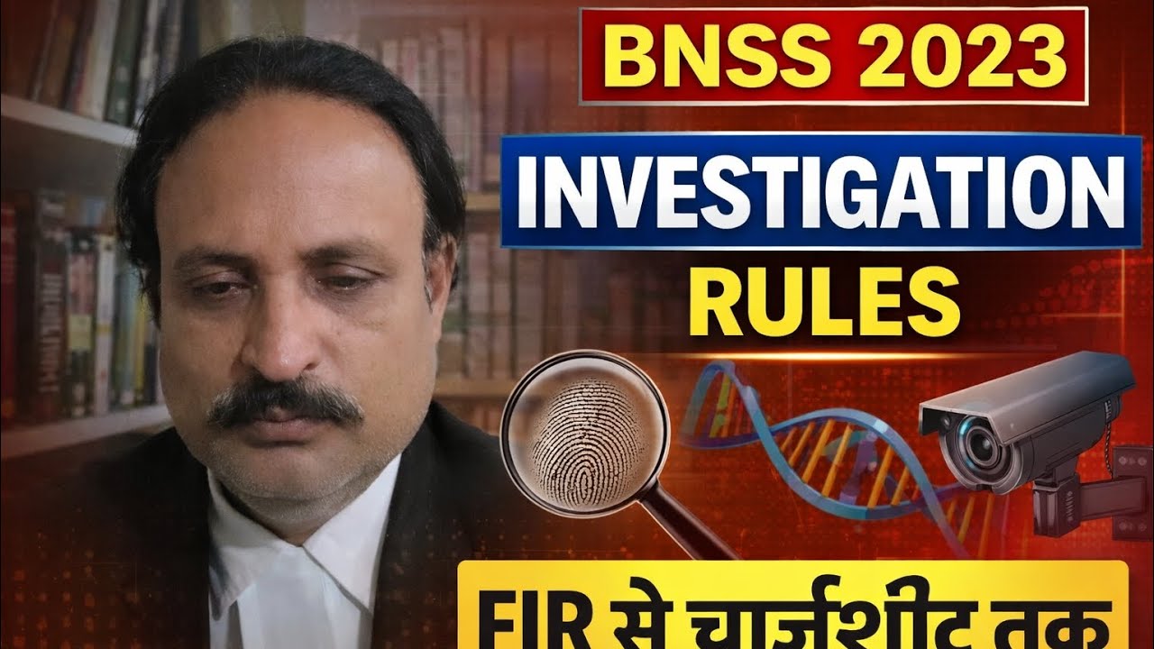 BNSS 2023 Investigation Process in Hindi | Police Investigation Powers Explained