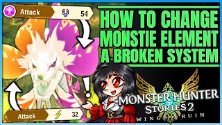 How to Change a Monsties Element & Colour - THIS IS BROKEN - Full Guide - Monster Hunter Stories 2!