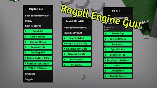 Ragdoll Engine GUI Script | Pastebin 2021