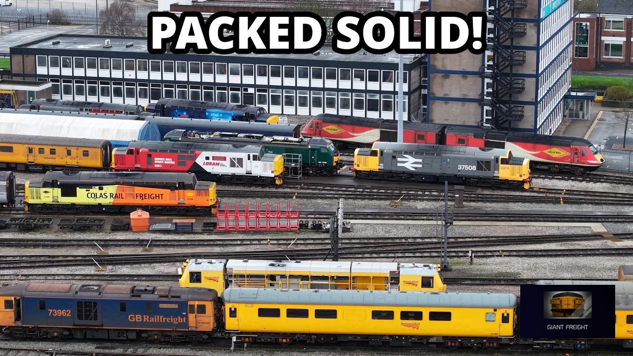 Class 37,s Dominate A Packed Out Derby RTC And Worksop