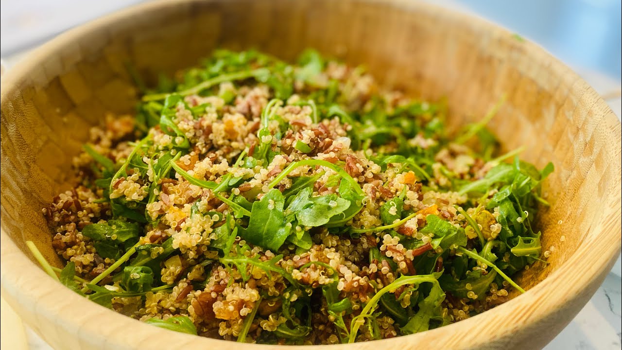 red-rice-quinoa-salad-with-pistachios-and-dried-apricots-youtube