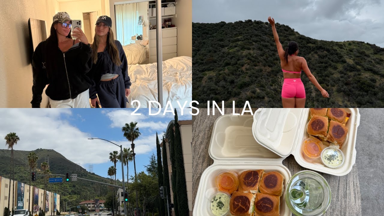 48 HOURS IN LA | airport vlog, hike, shopping, hot sculpt, BEST breaky sandwiches, & girly mems!!