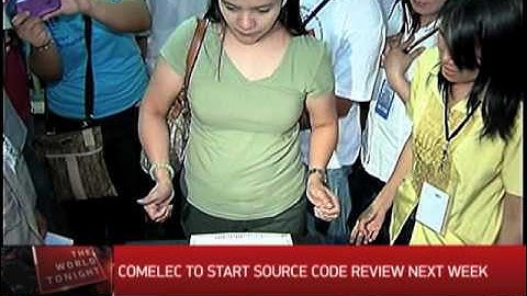 Comelec to start source code review next week