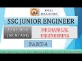 SSC JE-27-01-2018 || Mechanical Engg || QUESTIONS WITH DETAILED SOLUTIONS || PART-4