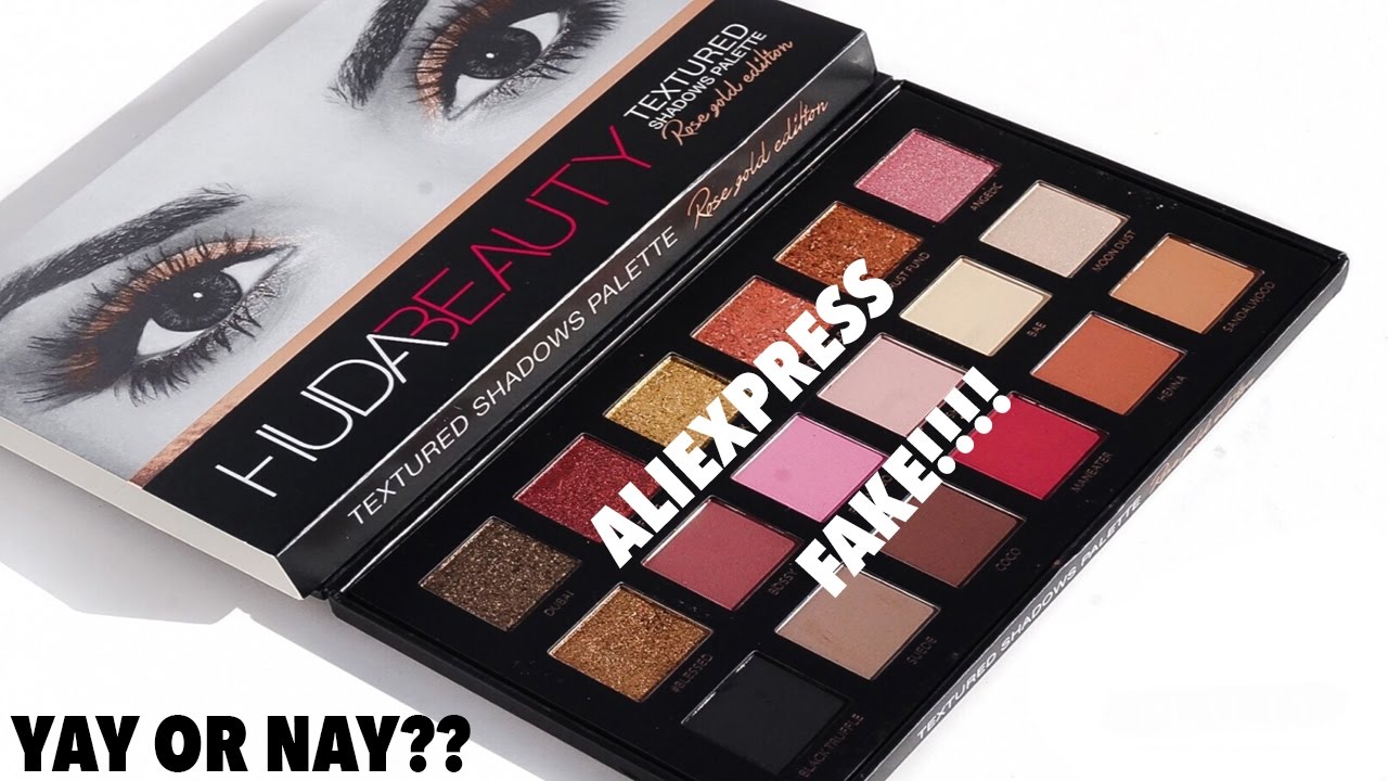 FAKE HUDA BEAUTY ROSE GOLD PALETTE 8.00 YouTube