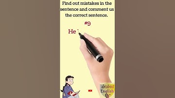 Error finding in English sentence part 9 #errordetection #shorts #shortsvideo