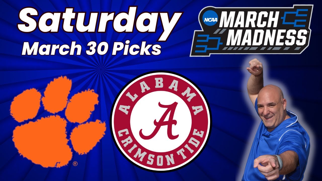 Clemson Vs Alabama Elite 8 Free Pick Saturday March 30 Picks And