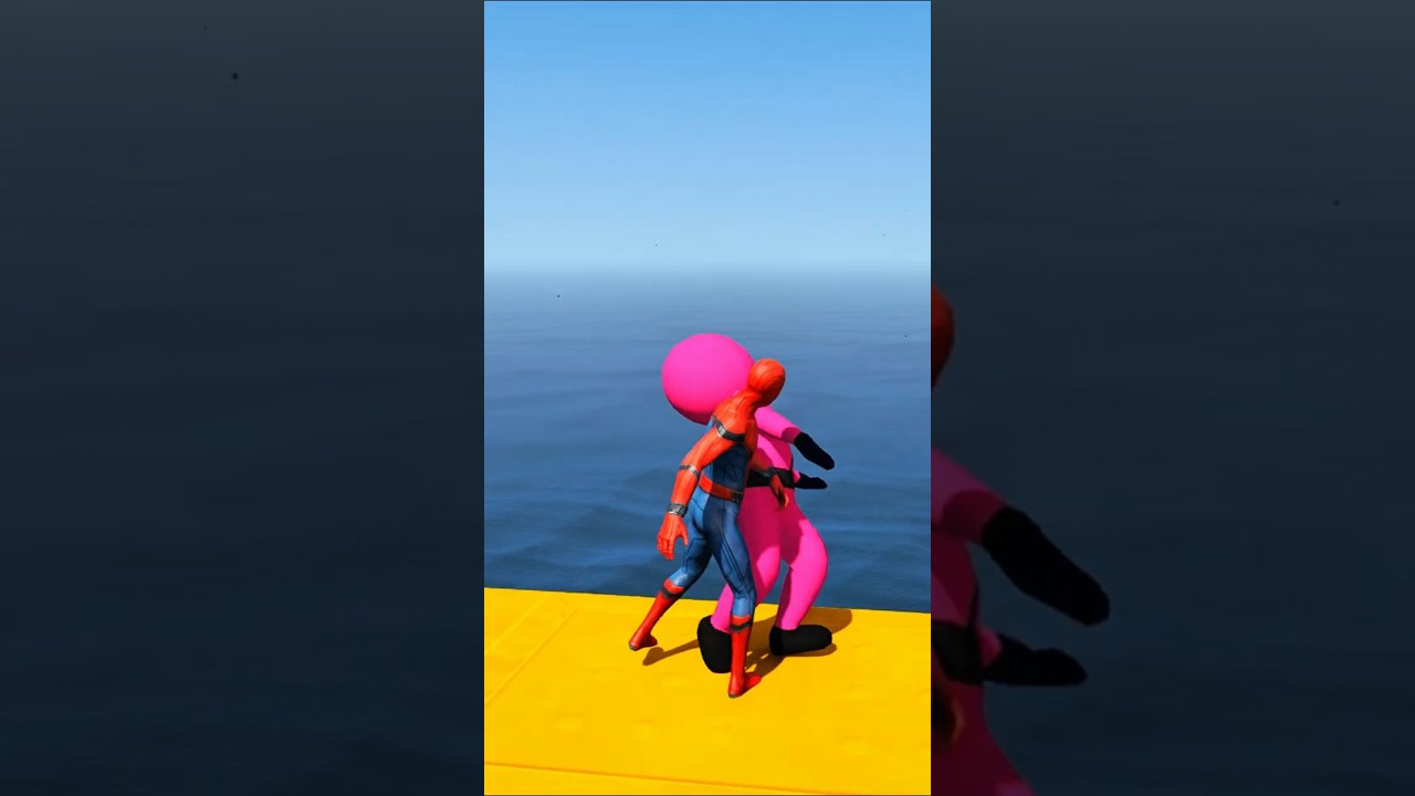 GTA 5 Spiderman Epic Stunt and Ragdolls (Insane Moments) 