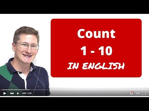 Comment compter dix en anglais [avec des phrases]