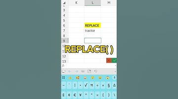 REPLACE( ) #shorts #excel #excelformula #excelfunction #googlesheets #exceltips #exceltutorial