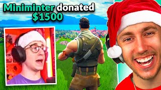 DONATING TO STREAMERS ON CHRISTMAS DAY!