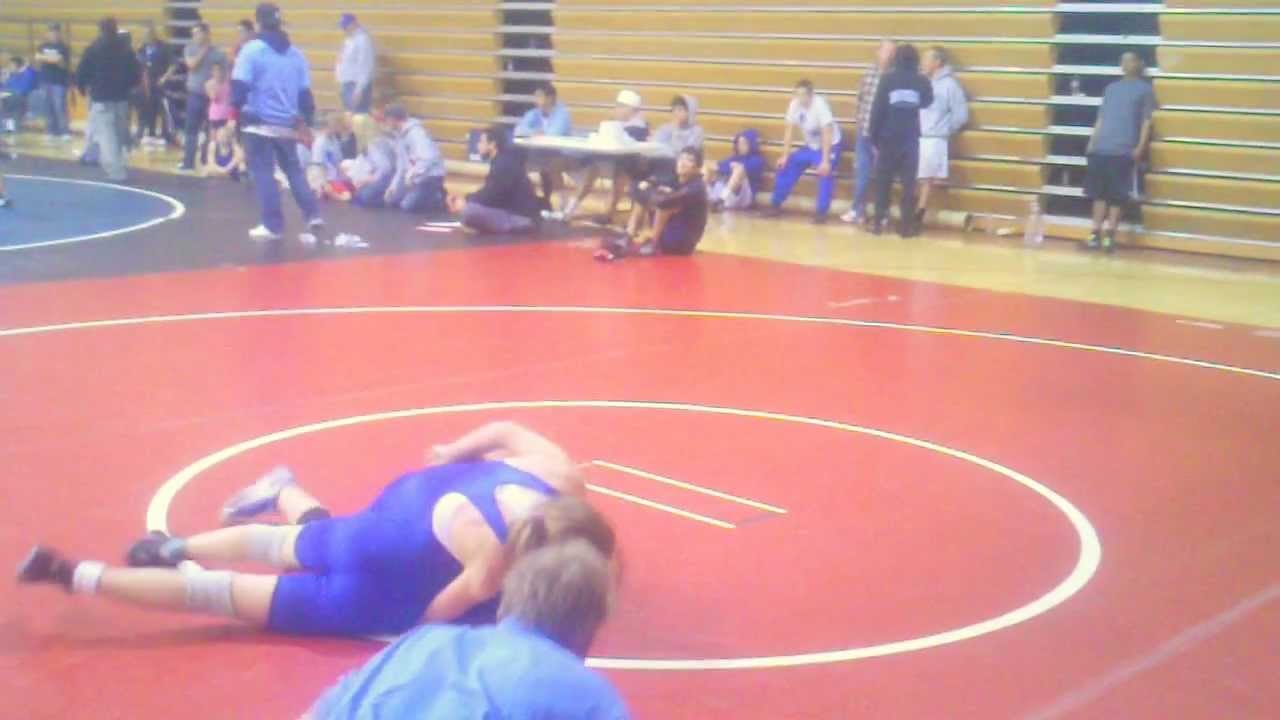 Christina Jenne suplays and pins boy in a Greco Roman Match 3-31-2012