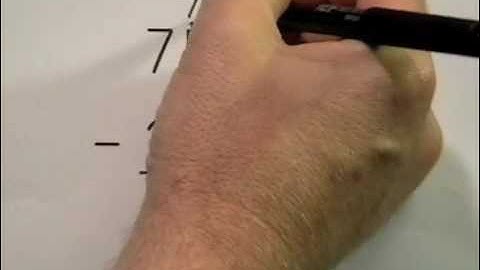 Traditional Subtraction