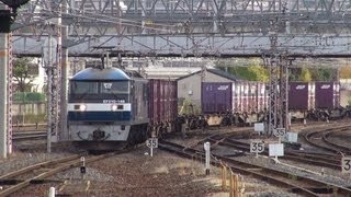 JR貨物　EF210 148牽引1057レ/Japanese Hi-tech Loco ClassEF210 @京都　2011/11/27