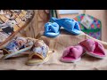 Cómo hacer Pantuflas Mariposa, IDEA de negocio/Tutorial de costura fácil/Especial día de la madre