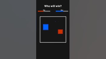 Blue Vs Red Square (part - 1) #battle #block #simulation #adhd #animation #explore#games #instagood