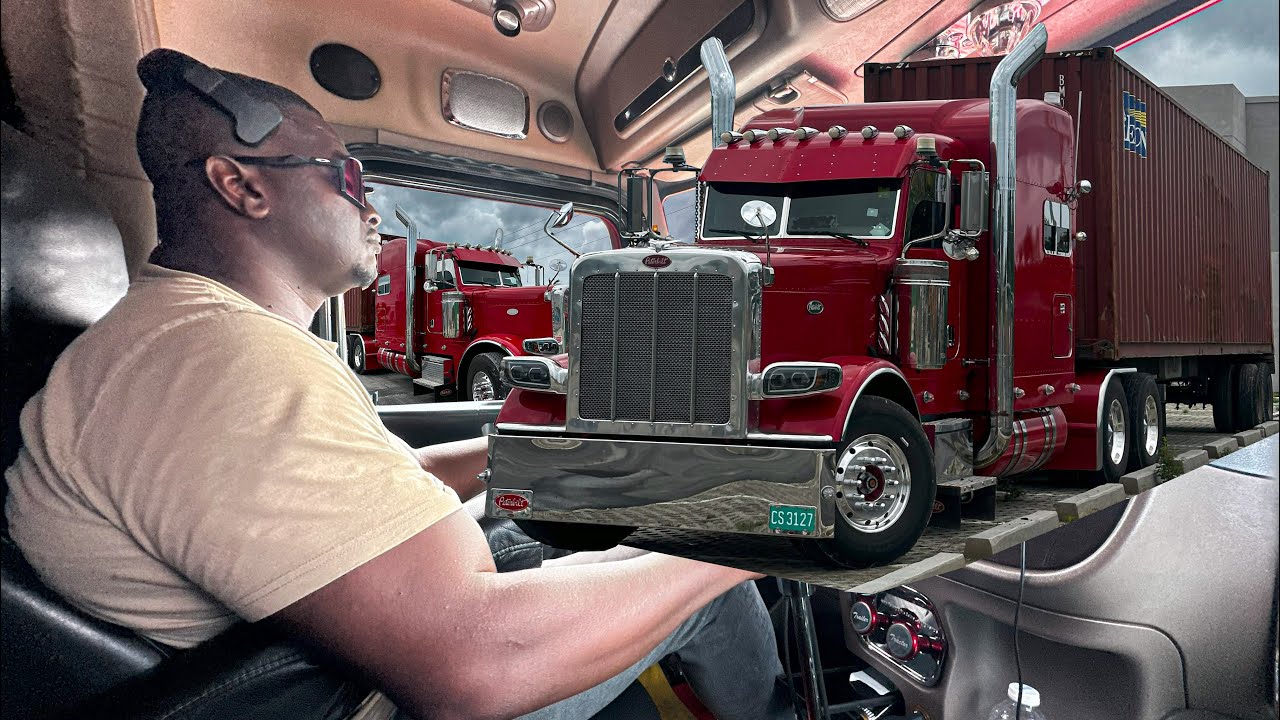 BIG BOB! PETERBILT 388 FIRST TRIP ON ST. THOMAS NEW HIGHWAY!WATCH HOW IT TACKLES THE HILLS.