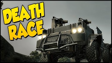 Crossout ➤ DEATH RACE BUILD! - Dual Vulcan Minigun Build [Crossout Gameplay]