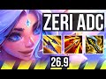 ZERI &amp; Yuumi vs DRAVEN &amp; Janna (ADC) | Perfect KDA: 18/0/4 | EUNE Grandmaster | 26.9