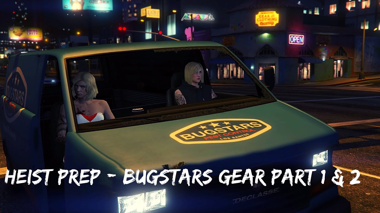 GTA Online Diamond Casino Heist Prep Bugstars Gear Part 1 & 2 YouTube