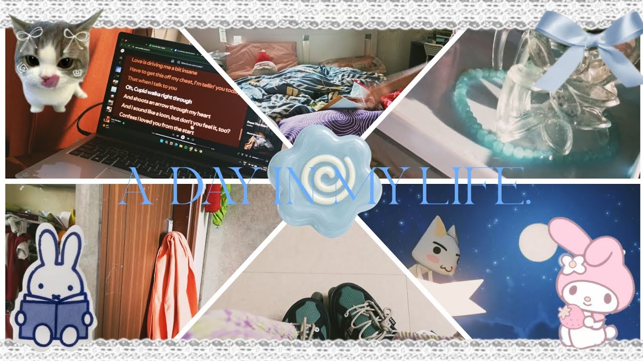 a day in my life! |roblox, studying, food|🩷🫧