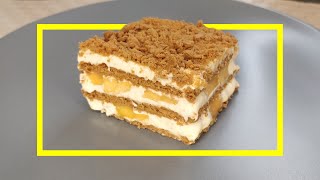 Mango Graham cake – No Bake / كعكة المانجو ببسكويت جراهام – بدون طهي