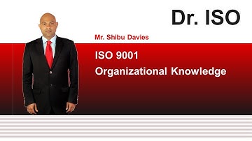 Organizational Knowledge - ISO 9001, 7.1.6