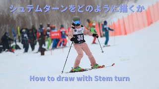 シュテムターンの見え方と見せ方 How to show with Stem turn and to draw
