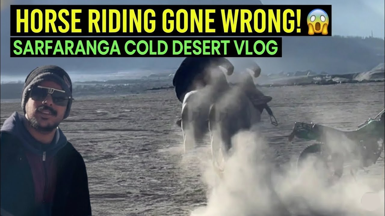 HORSE RIDING GONE WRONG! 😱 | Sarfaranga Cold Desert Skardu Vlog