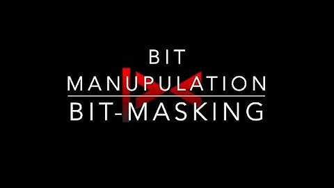 bit manipulation for competitive programming (part- 1)