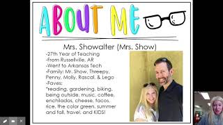 Shaw 3rd Grade Mrs  Showalter Open House  2020