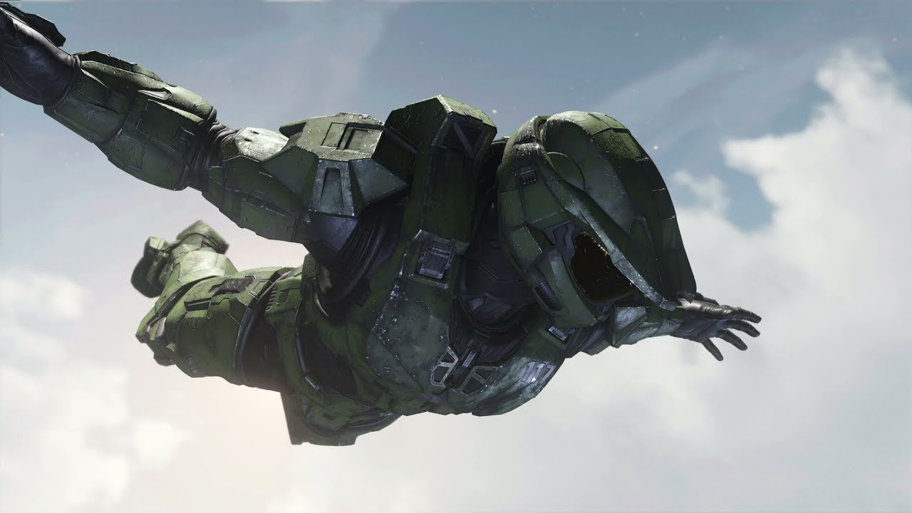 Halo Infinte Chief Jump Scene with Epic Music (Forged In Fire)