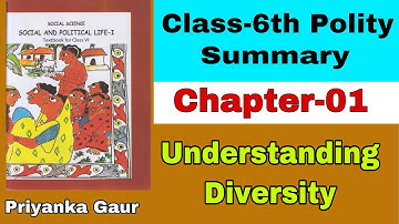 Civics Class 6 L:-1 Understanding Diversity
