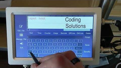 Meenjet MX2 Printer - How to Create One Inch Message