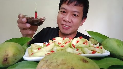EATING MANGO with SAUTEED SHRIMP PASTE | MANGGANG HILAW with BAGOONG ALAMANG | MUKBANG PHILIPPINES